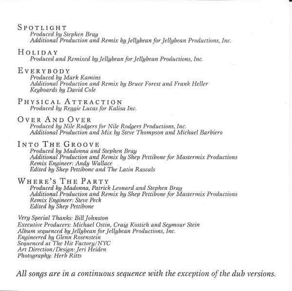 Madonna : You Can Dance (CD, Comp, P/Mixed)