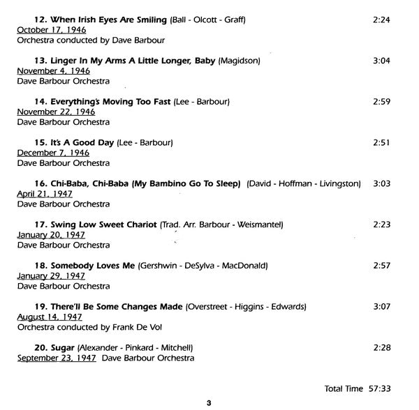 Peggy Lee : While We're Young (4xCD, Comp, RM)