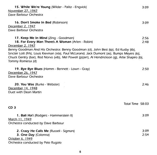 Peggy Lee : While We're Young (4xCD, Comp, RM)