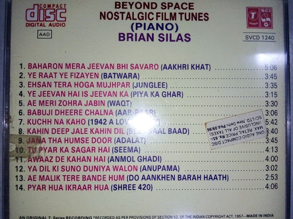 Brian Silas : Beyond Space: Nostalgic Film Tunes (Piano) (CD, Album)