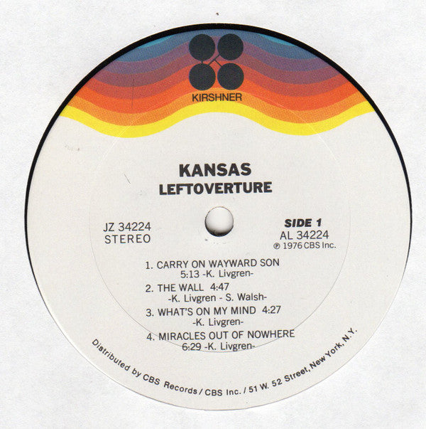 Kansas (2) : Leftoverture (LP, Album, Ter)