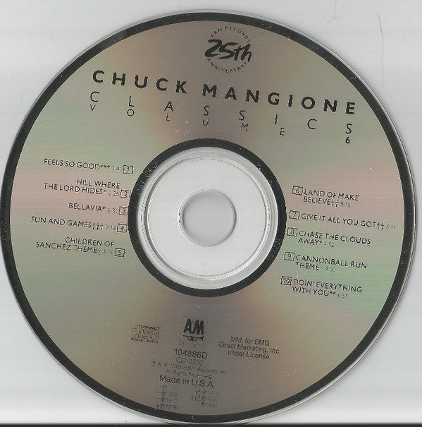 Chuck Mangione : Classics Volume 6 (CD, Comp, Club, RE)