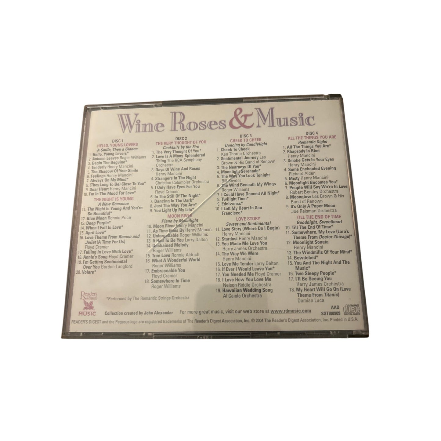 The Romantic Strings Orchestra - Reader’s Digest Music: Wine Roses & Music [4xCD]