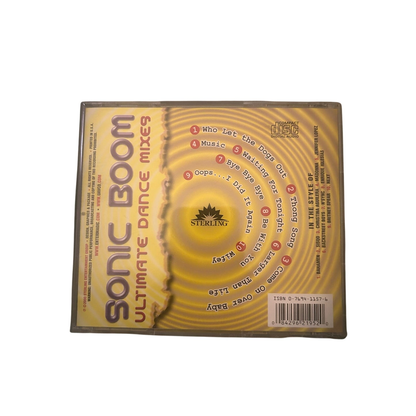 Various (In The Style Of…) - Sonic Boom: Ultimate  Dance Mixes [CD]