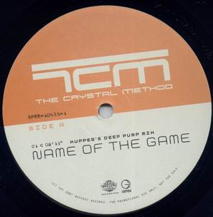 The Crystal Method : Name Of The Game (12", Promo)