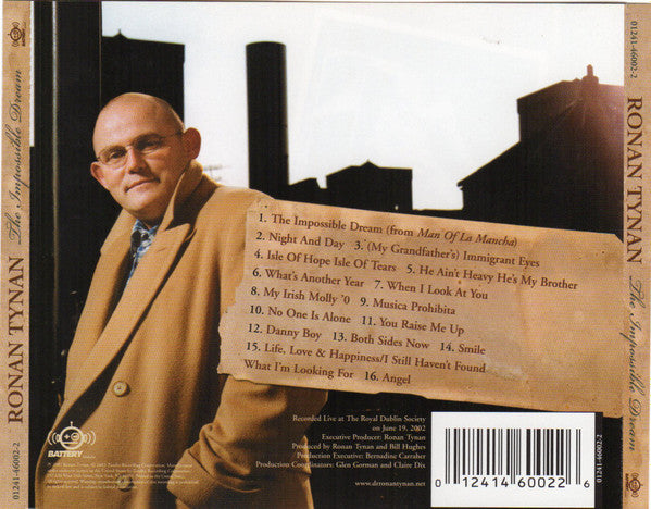 Ronan Tynan : The Impossible Dream  (CD, Album, RE)