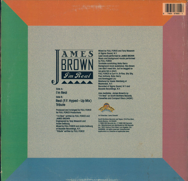 James Brown : I'm Real (12")