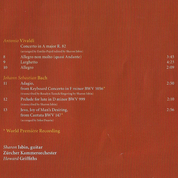 Sharon Isbin : Plays Baroque Favorites For Guitar (CD)