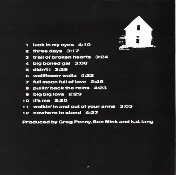 k.d. lang And The Reclines : Absolute Torch And Twang (CD, Album, Club)