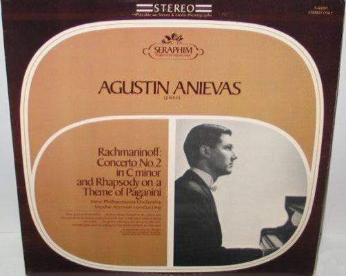 Rachmaninoff* : Agustin Anievas, New Philharmonia Orchestra, Moshe Atzmon : Concerto No. 2 In C Minor And Rhapsody On A Theme Of Paganini (LP, Scr)