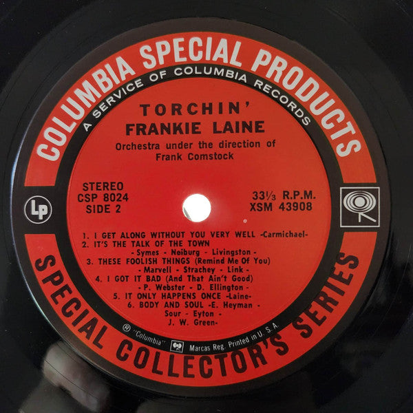 Frankie Laine : Torchin' (LP, Album, RE)