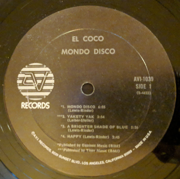 El Coco : Mondo Disco (LP, Album, Rai)