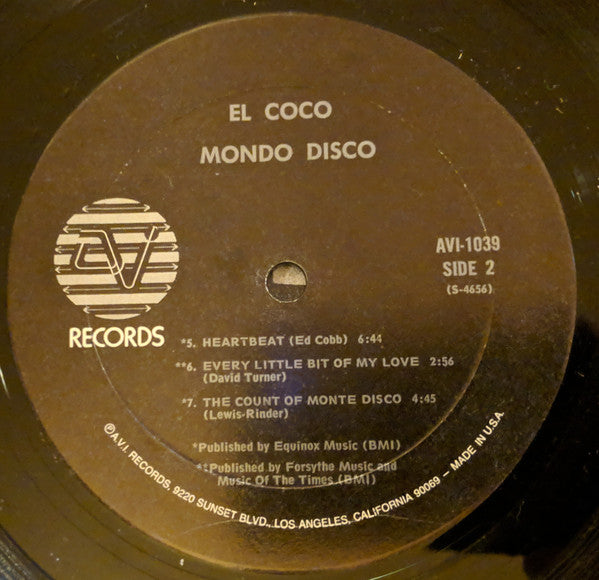 El Coco : Mondo Disco (LP, Album, Rai)