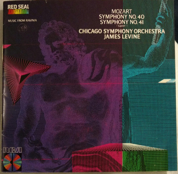 Mozart* - Chicago Symphony Orchestra, James Levine (2) : Symphonies No. 40 / Symphony No. 41 ( Jupiter ) (CD, Album)