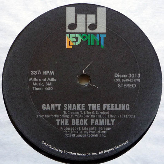 The Beck Family : Can't Shake The Feeling (12")