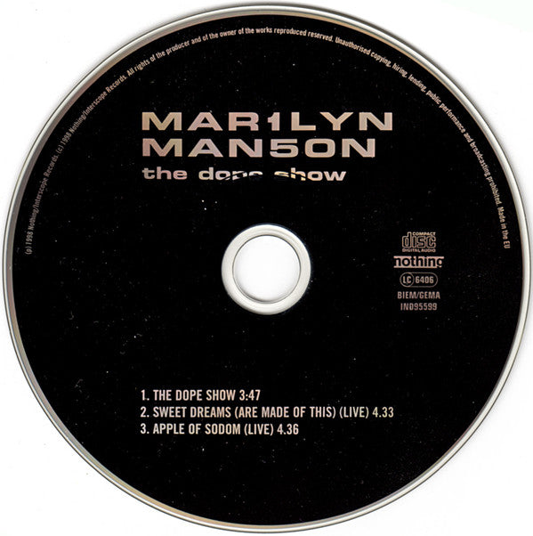 Mar1lyn Man5on* : The Dope Show (CD, Single)