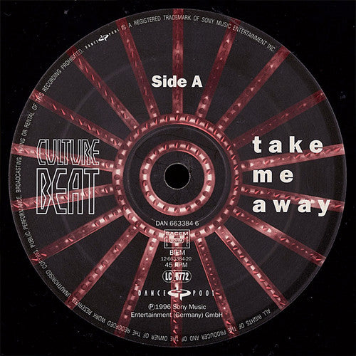 Culture Beat : Take Me Away (2x12")
