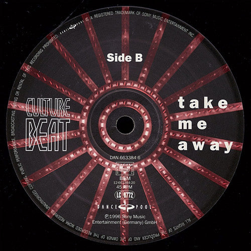 Culture Beat : Take Me Away (2x12")
