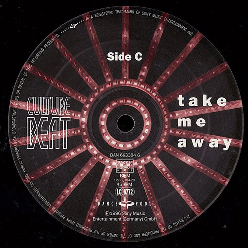 Culture Beat : Take Me Away (2x12")