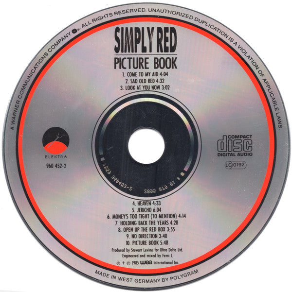 Simply Red : Picture Book (CD, Album)