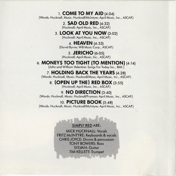 Simply Red : Picture Book (CD, Album)