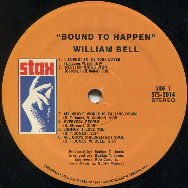 William Bell : Bound To Happen (LP, Album, RE)