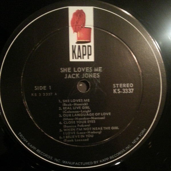 Jack Jones With Jack Elliott And His Orchestra : She Loves Me (LP, Album)