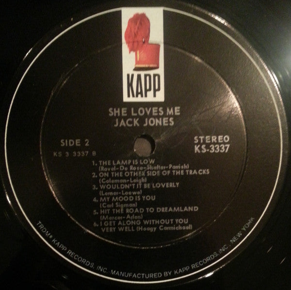 Jack Jones With Jack Elliott And His Orchestra : She Loves Me (LP, Album)