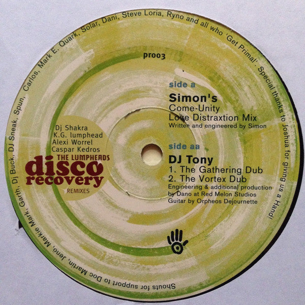 The Lumpheads* : Disco Recovery (Remixes) (12")