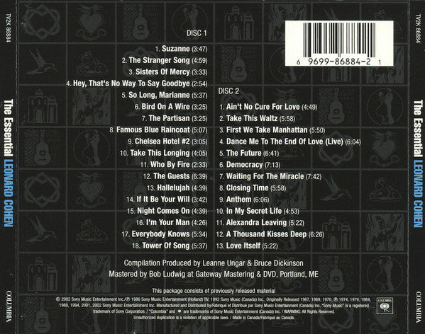 Leonard Cohen : The Essential Leonard Cohen (2xCD, Comp)