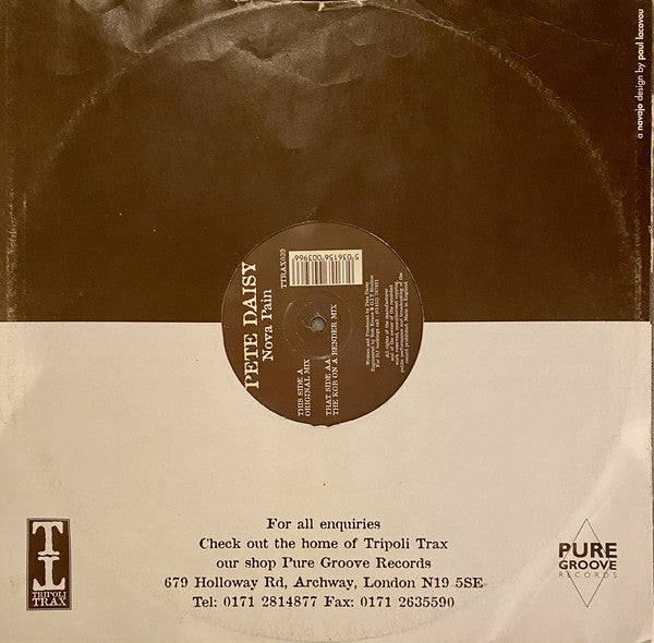 Pete Daisy : Nova Pain (12")