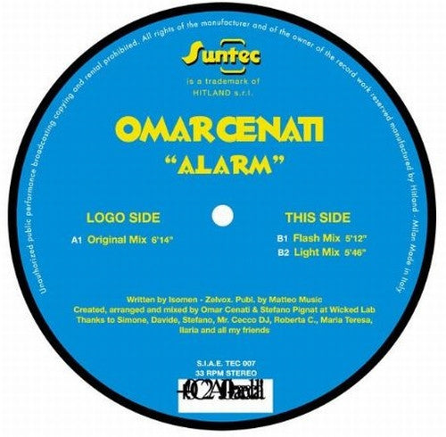 Omar Cenati : Alarm (12")