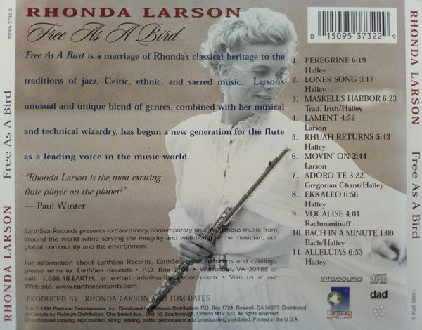 Rhonda Larson : Free As A Bird  (CD, Album)