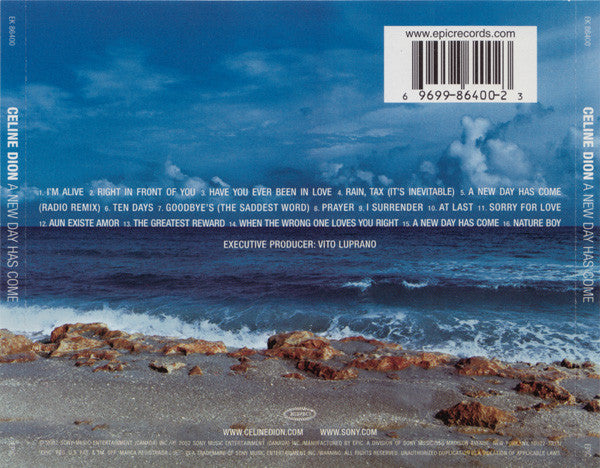 Celine Dion* : A New Day Has Come (CD, Album, Pit)