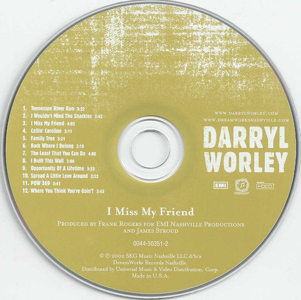 Darryl Worley : I Miss My Friend (HDCD, Album)