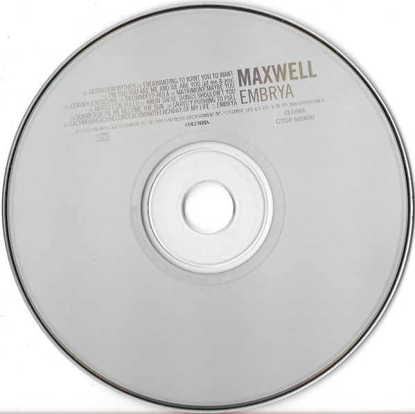 Maxwell : Embrya (CD, Album)