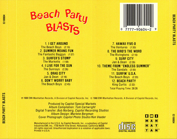 Various : Beach Party Blasts (CD, Comp)