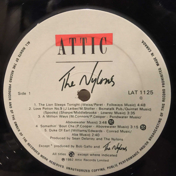 The Nylons : The Nylons (LP, Album)