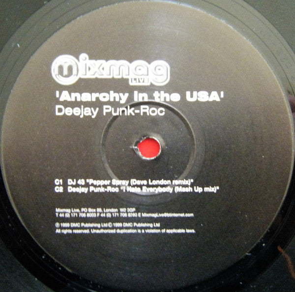 Deejay Punk-Roc : Anarchy In The USA (3xLP, Comp)