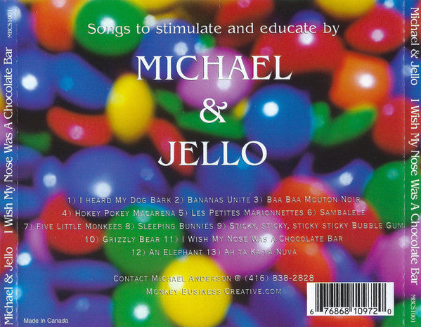 Michael & Jello : I Wish My Nose Was A Chocolate Bar (CD, Album)