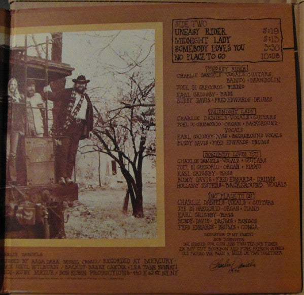 Charlie Daniels : Honey In The Rock (LP, Album, Mon)