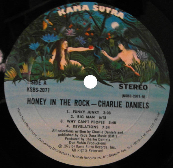 Charlie Daniels : Honey In The Rock (LP, Album, Mon)