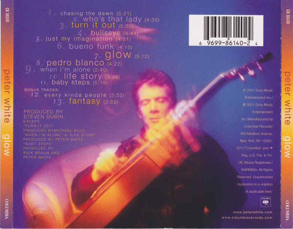 Peter White : Glow (CD, Album, Bor)