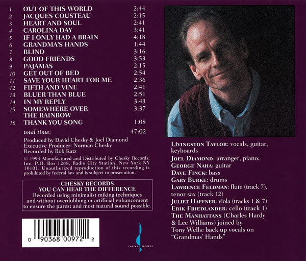 Livingston Taylor : Good Friends (CD, Album, Aud)