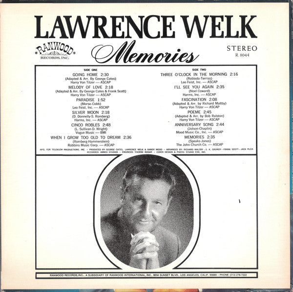 Lawrence Welk : Memories (LP, Album)