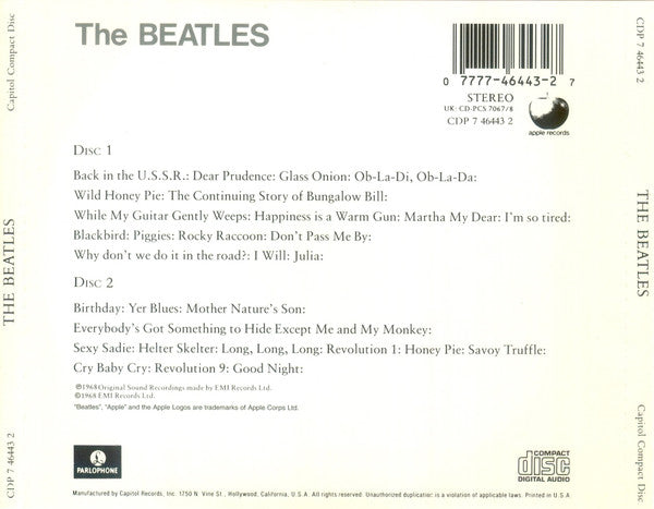 The Beatles : The Beatles (2xCD, Album, RE)