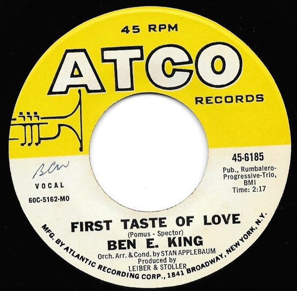 Ben E. King : Spanish Harlem / First Taste Of Love (7", Single, Mon)