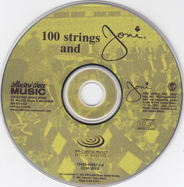 Joni James : 100 Strings And Joni (CD, Album, RE)