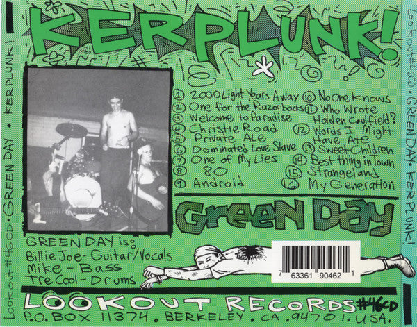 Green Day : Kerplunk! (CD, Album, RE)