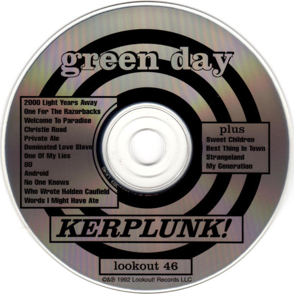 Green Day : Kerplunk! (CD, Album, RE)